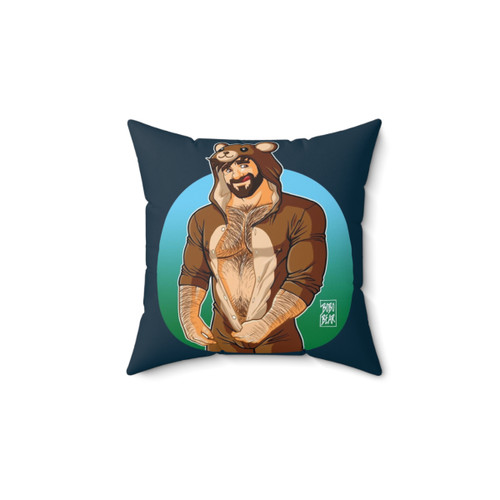 ADAM LIKES TEDDY BEARS Plush Pillow with Gay Bear Artwork