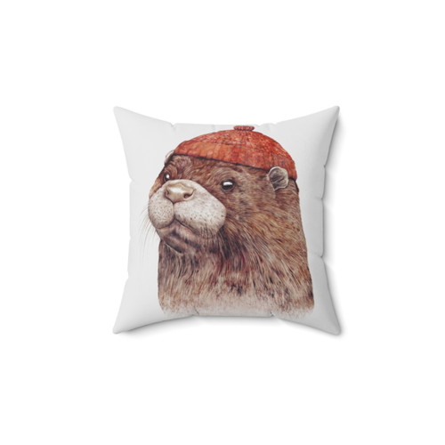 Otter Themed Decorative Pillow