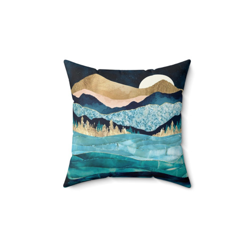 Midnight Ocean Pillow - Celestial Seascape Home Decor