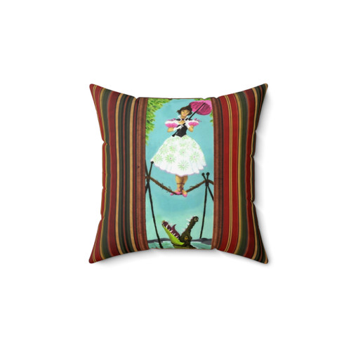 Tightrope Girl Haunted Mansion Pillow