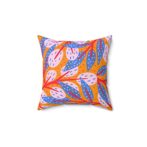 Gold Sky Forest Throw Pillow