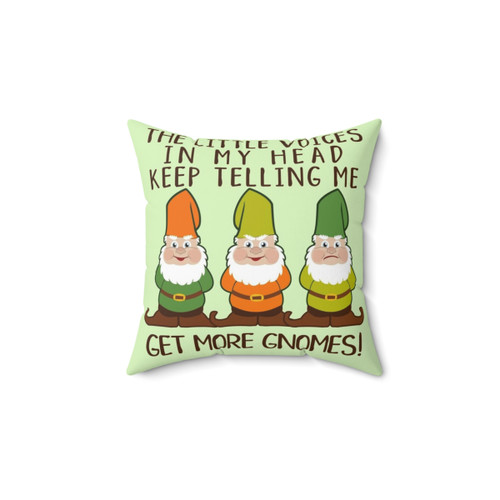 Funny Gnome Pillow with Quirky Saying