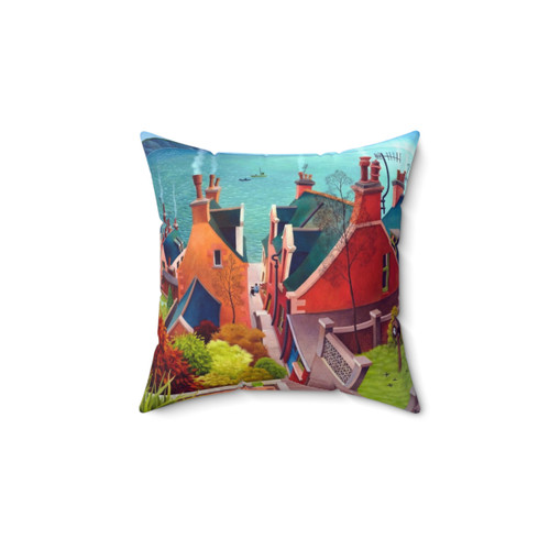 Scottish Seascape Pillow from Gardenstown Harbour