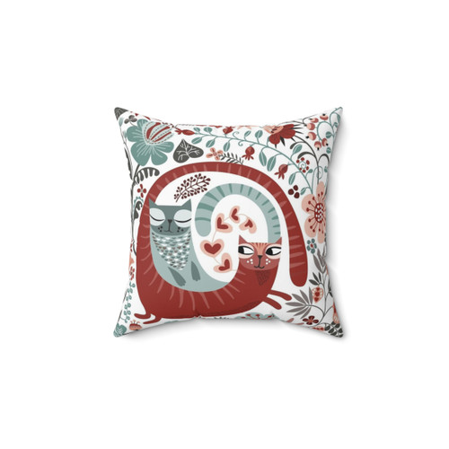 Decorative Love Cats Pillow for Valentine's Day