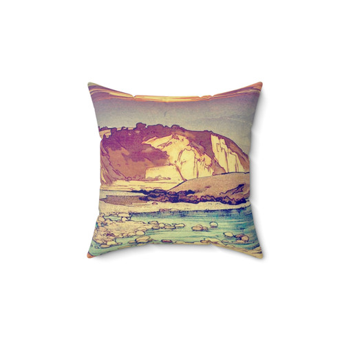 Sunset Landscape Pillow - Nature Scene Design