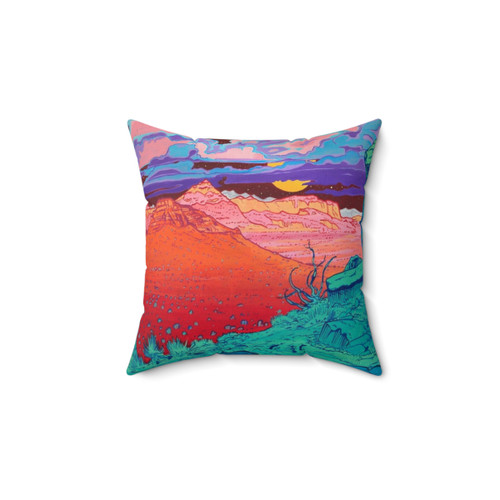 Colorful pop art cloud design pillow