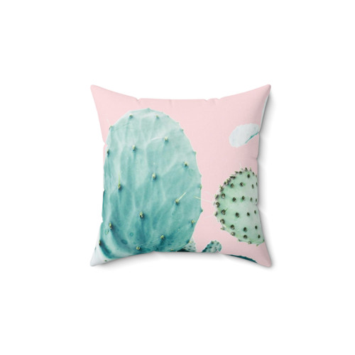 Cacti Desert Minimalist Modern Throw Pillow
