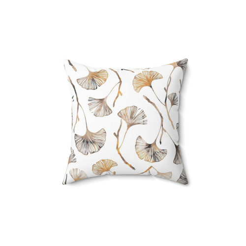 Ginkgo Biloba Leaf Pattern Pillow