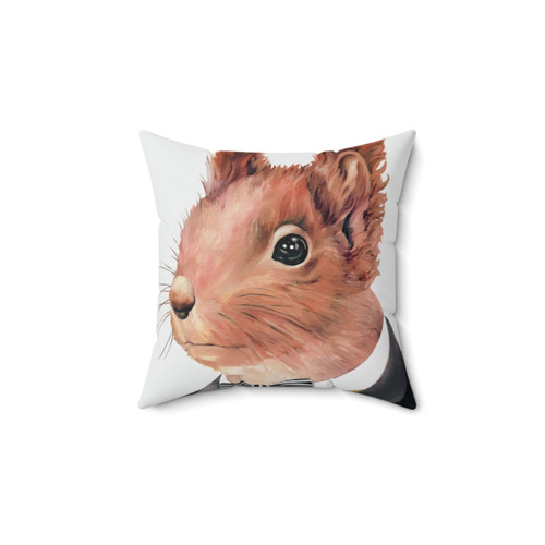 Adorable Red Squirrel Decorative Pillow