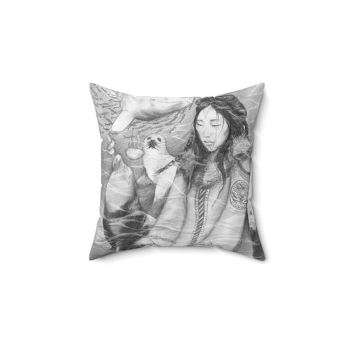 Sedna Sea Goddess Inspired Decorative Pillow