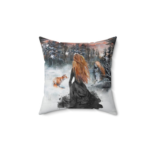 Winter Fairy Tale Decorative Throw Pillow