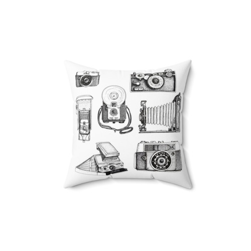 Vintage Camera Collection Decorative Pillow
