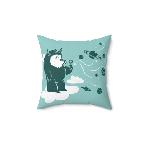 Cute Universal Fun Pillow with Monster, Planets, and Space Designs