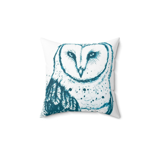 Soft Owl-Themed Tee Pillow for Comfortable Home Decor