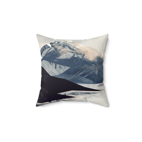 Calming Mountain Graphic Accent Pillow