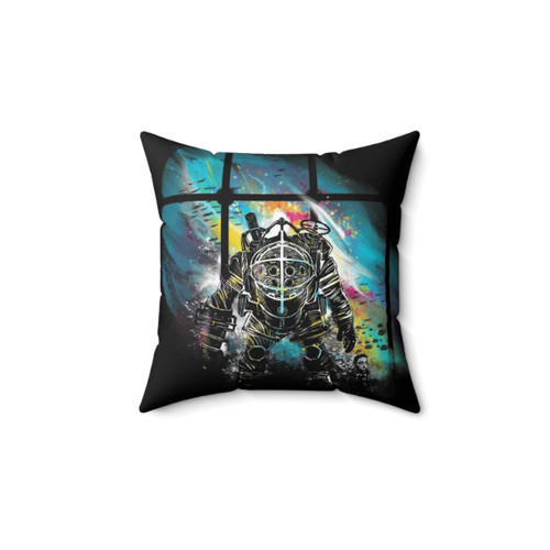 Mr Bubbles Gaming Pillow - Bioshock Rapture Art