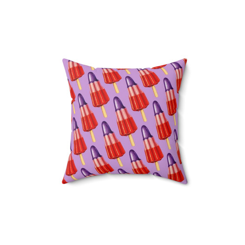 Zoom Ice Lolly Pattern 2 Pillow for Retro Summer Decor