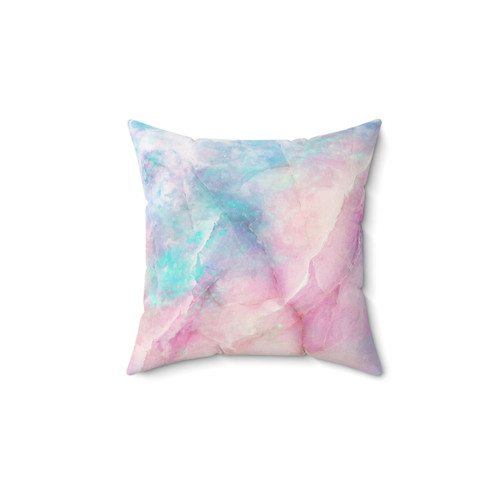 Iridescent Marble Decorative Pillow