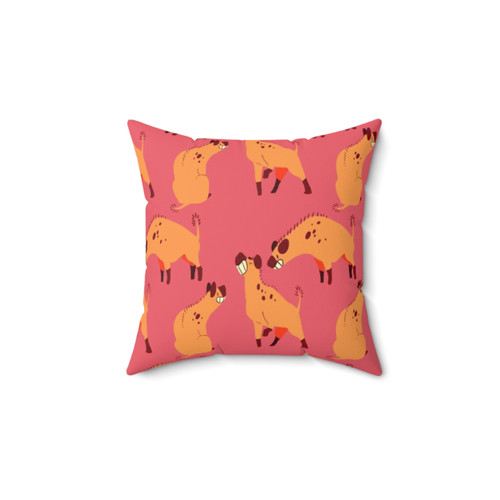Hyenas Seamless Pattern Pillow