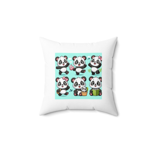 Cute panda bear kids pillow