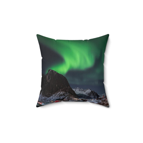 The Magic of the Night Pillow featuring the Northern Lights
