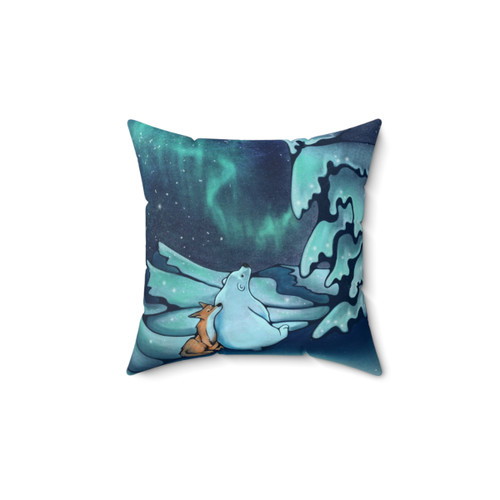 Northern Lights Themed Decorative Pillow