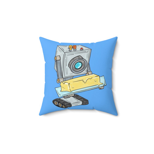 Butter Robot Themed Throw Pillow