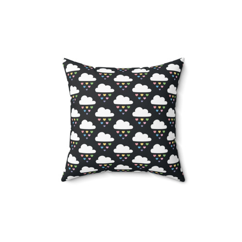 Raining Hearts Decorative Pillow