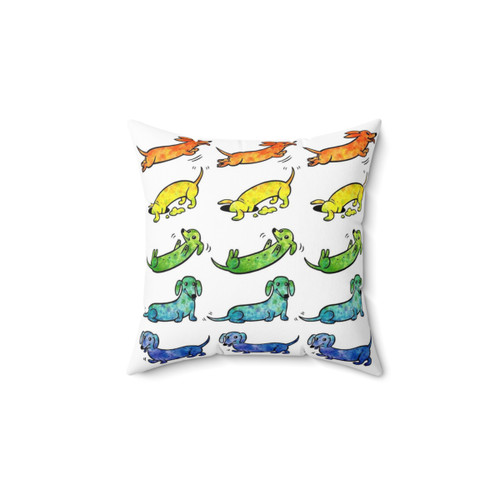 Watercolor Dachshund Pillow