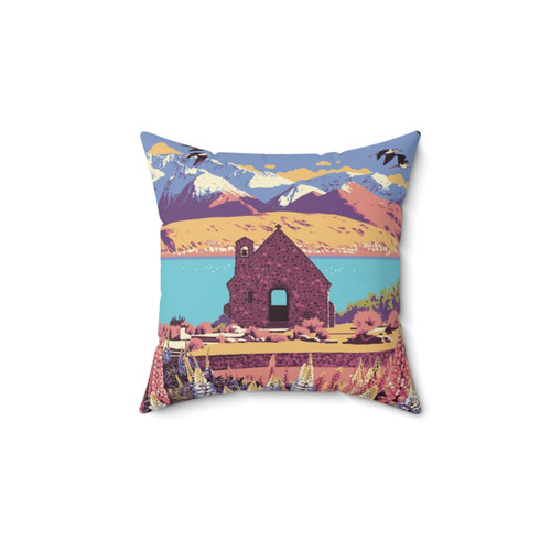 Vintage Tekapo Pillow - Decorative Travel Cushion