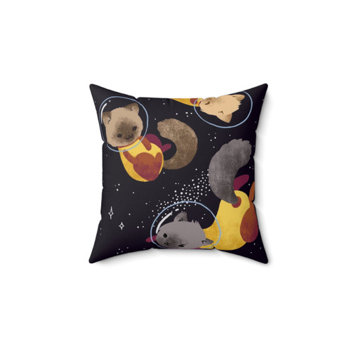 Cute Space Cats Decorative Pillow