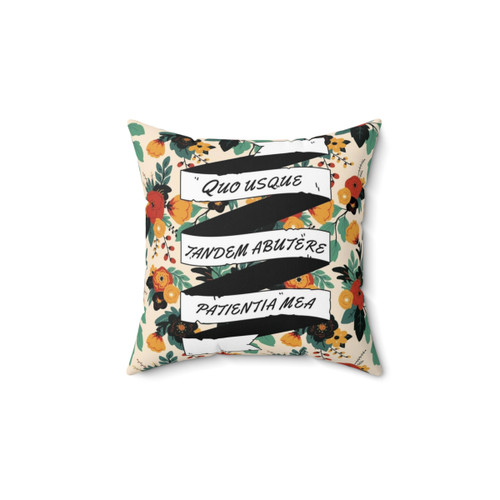 Cicero Orations Floral Decorative Throw Pillow