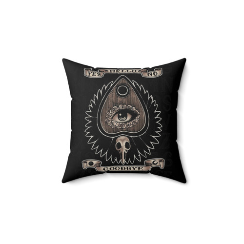 Planchette Pillow - Spooky Ouija Board Inspired Decoration