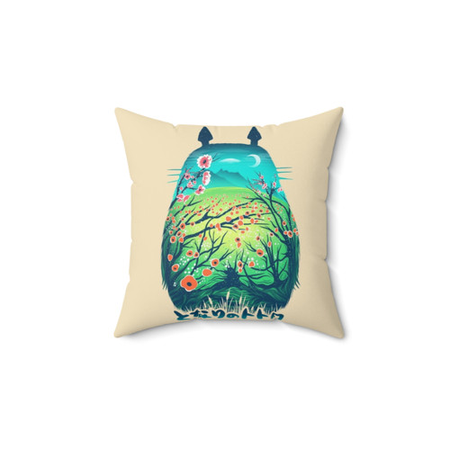 Anime Neighbor Pillow with Surreal Forest Dream Design