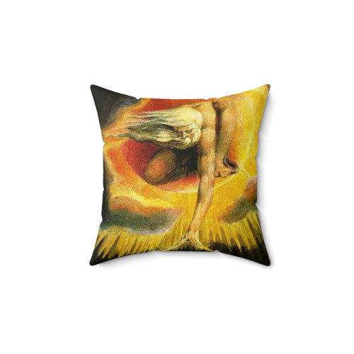 William Blake Red Dragon Pillow - High Definition Original