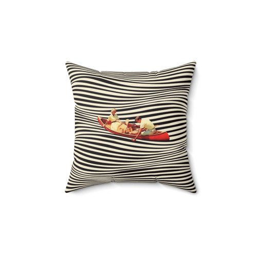 Surreal Boat Ride Pillow