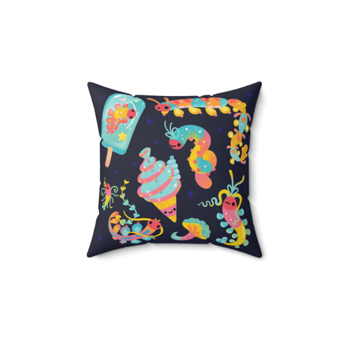 Jelly Polychaete Worm Pillow - Soft and Plush Marine Life Decor