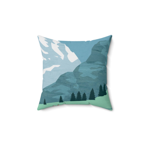 Allgäu Travel Poster Decorative Pillow