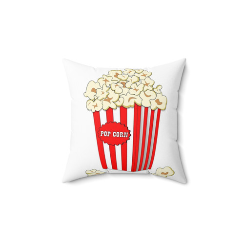 Popcorn Themed Throw Pillow