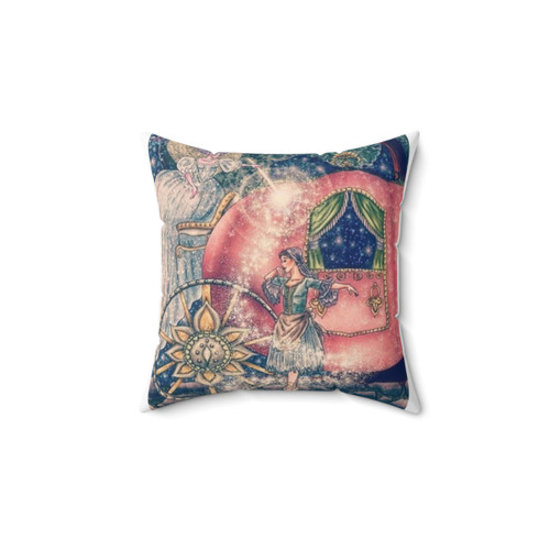 Cinderella Fairy Godmother Illustration Pillow