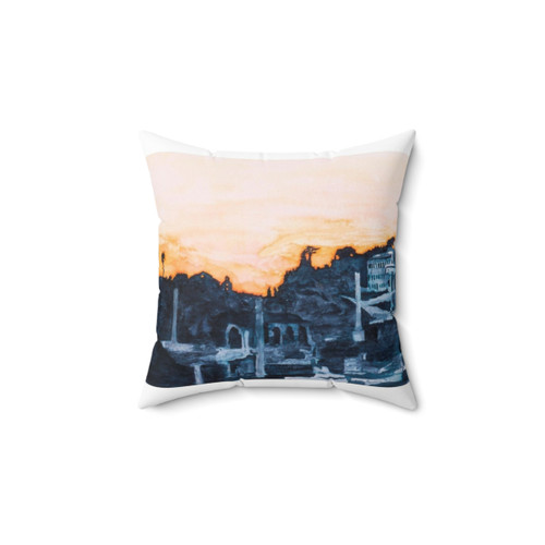 Sunset on Rome Decorative Pillow