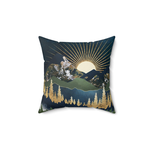 Midnight Mountains Decorative Pillow