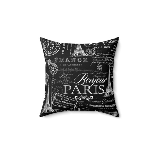 Vintage Paris Eiffel Tower Decorative Throw Pillow