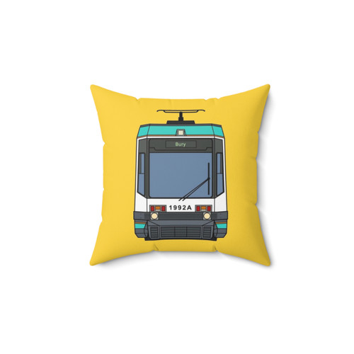 Manchester Tram Throw Pillow