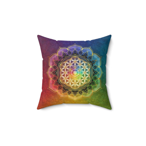 Flower of Life Lotus Pillow