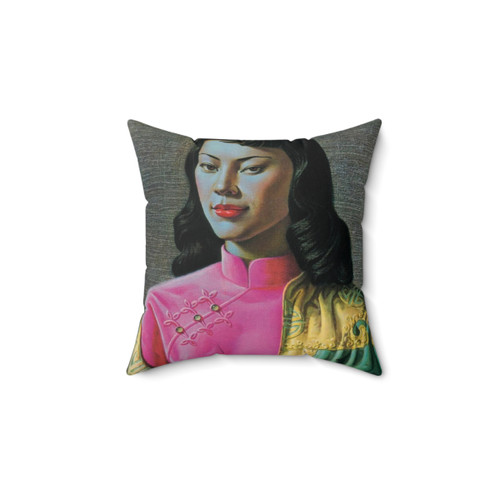 Vladimir Tretchikoff Miss Wong Vintage Painting Pillow