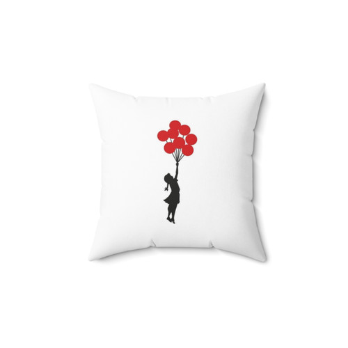 Banksy Balloon Girl Decorative Throw Pillow