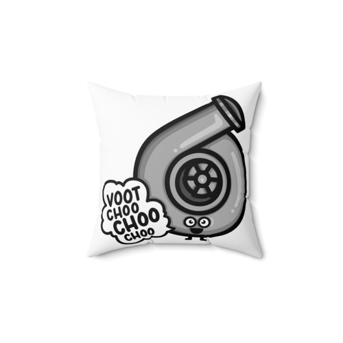 Turbo-themed decorative pillow for car enthusiasts