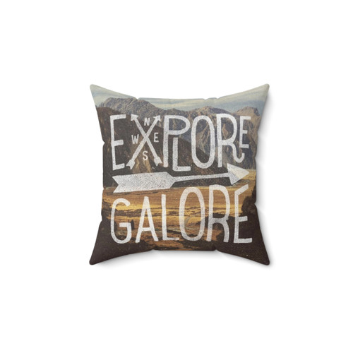 Explore Galore Pillow - Cabin Decor