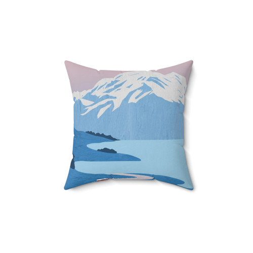 New Zealand Travel Poster Pillow